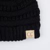 imageCC Children Kids Beanie Chunky Knitted Beanie Pony Tail Hat for Kid Ages 25 MB847 MB816Black