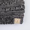 imageCC Children Kids Beanie Chunky Knitted Beanie Pony Tail Hat for Kid Ages 25 MB847 MB816Dkgrey Multi