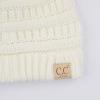 imageCC Children Kids Beanie Chunky Knitted Beanie Pony Tail Hat for Kid Ages 25 MB847 MB816Ivory