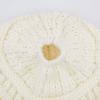 imageCC Children Kids Beanie Chunky Knitted Beanie Pony Tail Hat for Kid Ages 25 MB847 MB816Ivory