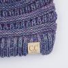 imageCC Children Kids Beanie Chunky Knitted Beanie Pony Tail Hat for Kid Ages 25 MB847 MB816Navy Mix Multi