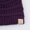 imageCC Children Kids Beanie Chunky Knitted Beanie Pony Tail Hat for Kid Ages 25 MB847 MB816Purple