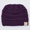 imageCC Children Kids Beanie Chunky Knitted Beanie Pony Tail Hat for Kid Ages 25 MB847 MB816Purple