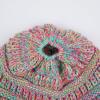 imageCC Children Kids Beanie Chunky Knitted Beanie Pony Tail Hat for Kid Ages 25 MB847 MB816Rainbow Multi
