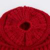 imageCC Children Kids Beanie Chunky Knitted Beanie Pony Tail Hat for Kid Ages 25 MB847 MB816Red