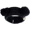 imageCC Childrens Kids Double Pom Cable Knit Fuzzy Lined Ear Warmer HeadbandBlack