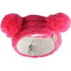 imageCC Childrens Kids Double Pom Cable Knit Fuzzy Lined Ear Warmer HeadbandCandy Pink