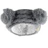 imageCC Childrens Kids Double Pom Cable Knit Fuzzy Lined Ear Warmer HeadbandLight Melange Gray