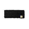 imageCC Childrens Kids Winter Warm Cable Knit Fuzzy Lined Ear Warmer HeadbandBlackSilver