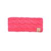 imageCC Childrens Kids Winter Warm Cable Knit Fuzzy Lined Ear Warmer HeadbandCandy Pink