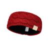 imageCC Childrens Kids Winter Warm Cable Knit Fuzzy Lined Ear Warmer HeadbandRed