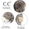 imageCC Colorful Knit Childrens Mittens  Cozy with Pom Pom Accent2 Tone  Dk Grey