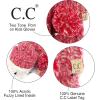 imageCC Colorful Knit Childrens Mittens  Cozy with Pom Pom Accent2 Tone  Hot Pink