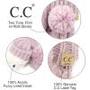 imageCC Colorful Knit Childrens Mittens  Cozy with Pom Pom Accent2 Tone  Lilac