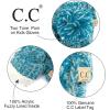 imageCC Colorful Knit Childrens Mittens  Cozy with Pom Pom Accent2 Tone  Teal