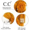 imageCC Colorful Knit Childrens Mittens  Cozy with Pom Pom AccentMustard