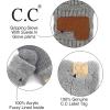 imageCC Colorful Ribbed Knit Childrens Mittens  Warm Soft ampamp Cozy Winter GlovesLt Mel Grey