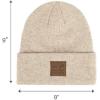 imageCC Eco Friendly Unisex Classic Warm Winter Beanie and Touchscreen Glove SetHeather Beige