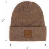 imageCC Eco Friendly Unisex Classic Warm Winter Beanie and Touchscreen Glove SetHeather Cacao