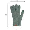 imageCC Eco Friendly Unisex Classic Warm Winter Beanie and Touchscreen Glove SetHeather Forest