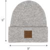 imageCC Eco Friendly Unisex Classic Warm Winter Beanie and Touchscreen Glove SetHeather Lt Melange Grey