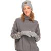 imageCC Eco Friendly Unisex Classic Warm Winter Beanie and Touchscreen Glove SetHeather Lt Melange Grey