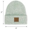 imageCC Eco Friendly Unisex Classic Warm Winter Beanie and Touchscreen Glove SetHeather Mint