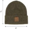 imageCC Eco Friendly Unisex Classic Warm Winter Beanie and Touchscreen Glove SetHeather Moss