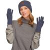 imageCC Eco Friendly Unisex Classic Warm Winter Beanie and Touchscreen Glove SetHeather Navy