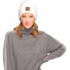 imageCC Eco Friendly Unisex Classic Warm Winter Beanie and Touchscreen Glove SetWhite