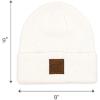 imageCC Eco Friendly Unisex Classic Warm Winter Beanie and Touchscreen Glove SetWhite