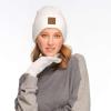 imageCC Eco Friendly Unisex Classic Warm Winter Beanie and Touchscreen Glove SetWhite