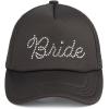 imageCC Embellished Foam Trucker Cap for WomenBride Rhinestoneblack