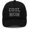 imageCC Embellished Foam Trucker Cap for WomenCool Mom Rhinestoneblack