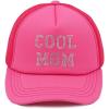 imageCC Embellished Foam Trucker Cap for WomenCool Mom Rhinestonehot Pink