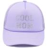 imageCC Embellished Foam Trucker Cap for WomenCool Mom Rhinestonelavender