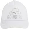 imageCC Embellished Foam Trucker Cap for WomenCow Girl Rhinestonewhite