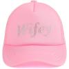 imageCC Embellished Foam Trucker Cap for WomenWifey Rhinestonepink