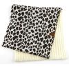 imageCC Exclusives Solid Color Ribbed Infinity Scarf with Leopard Pattern Cuff SF80 Ivory