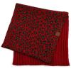 imageCC Exclusives Solid Color Ribbed Infinity Scarf with Leopard Pattern Cuff SF80 Red