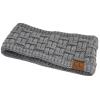 imageCC Exclusives Women Headwrap Sherpa Fuzzy Fleece Lined Headband Stretch Knit Ear Warmer IvoryLight Melange Grey