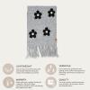 imageCC Fall Winter Mulitcolored Flower Print Woven Scarf for WomenHeather Lt Grey