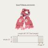 imageCC Fall Winter Mulitcolored Flower Print Woven Scarf for WomenHeather Red