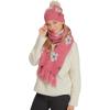 imageCC Fall Winter Mulitcolored Flower Print Woven Scarf for WomenHeather Red