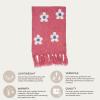 imageCC Fall Winter Mulitcolored Flower Print Woven Scarf for WomenHeather Red