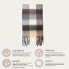 imageCC Fall Winter Solid and Multicolored Woven Knit Scarf for WomenCheckeredcol11