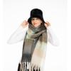 imageCC Fall Winter Solid and Multicolored Woven Knit Scarf for WomenCheckeredcol13
