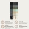 imageCC Fall Winter Solid and Multicolored Woven Knit Scarf for WomenCheckeredcol13