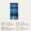 imageCC Fall Winter Solid and Multicolored Woven Knit Scarf for WomenCheckeredcol14