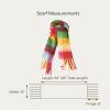 imageCC Fall Winter Solid and Multicolored Woven Knit Scarf for WomenCheckeredcol15